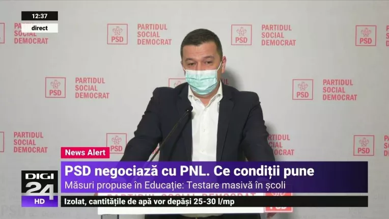 Conducerea PSD a votat in unanimitate sa negocieze intrarea la guvernare cu PNL si UDMR