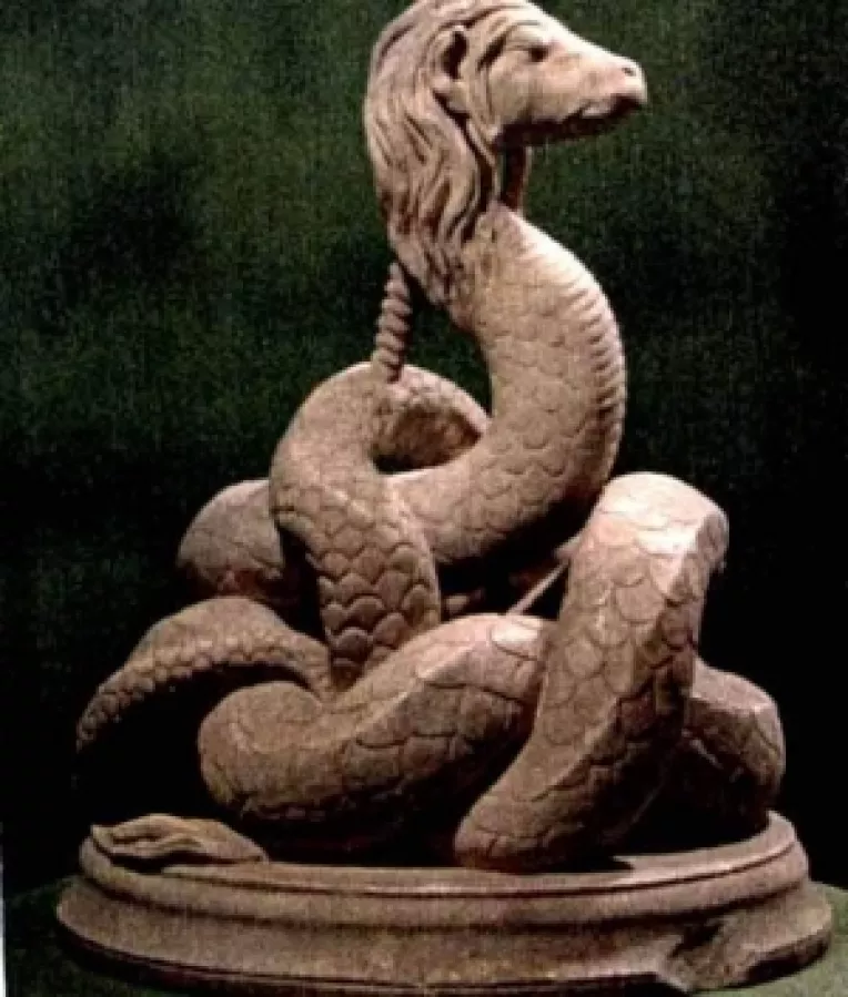 Enigma de la anticul Tomis: O divinitate reprezentata de sarpele incolacit, numit Glykon, cu cap de ovina, urechi si plete de om