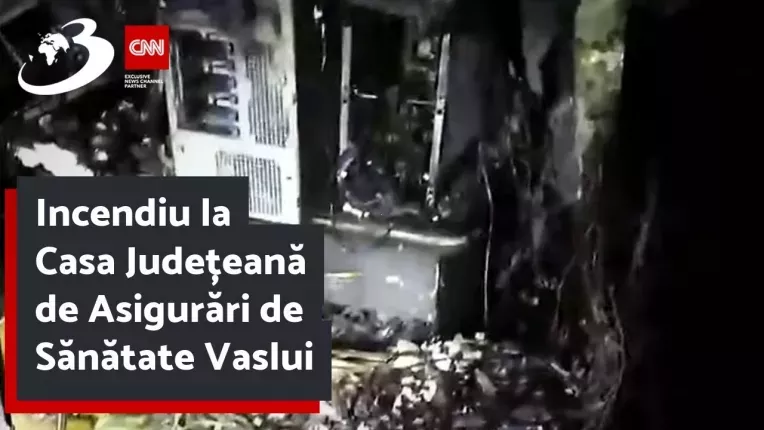 Incendiu la Casa Judeteana de Asigurari de Sanatate Vaslui