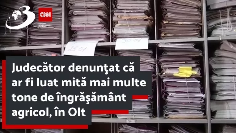 Judecator denuntat ca ar fi luat mita mai multe tone de ingrasamant agricol, in Olt