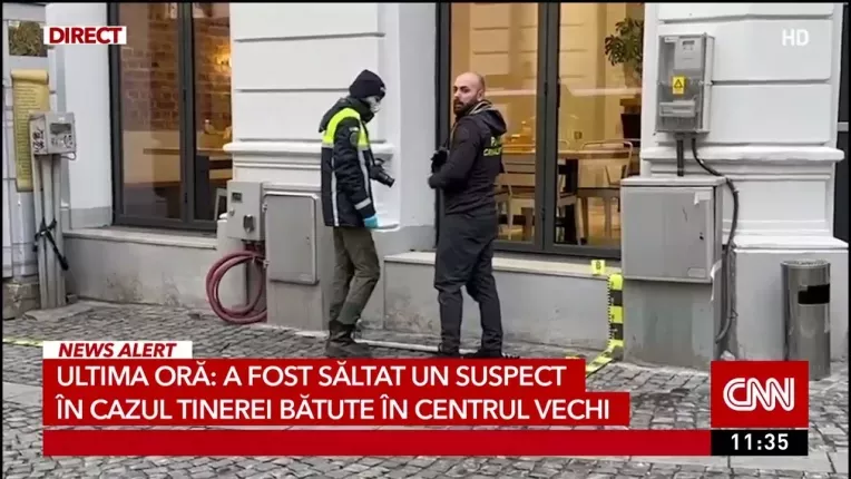 Politistii l-au saltat pe posibilul autor al atacului din Centrul Vechi din Bucuresti