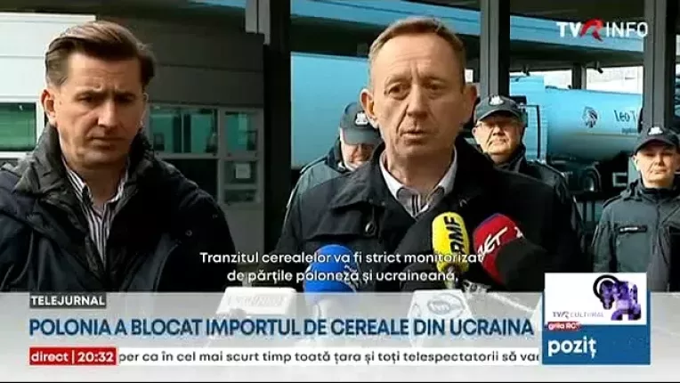 Polonia a blocat importul de cereale din Ucraina