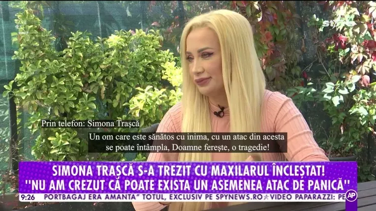 Simona Trasca,  clipe de cosmar dupa un puternic atac de panica!